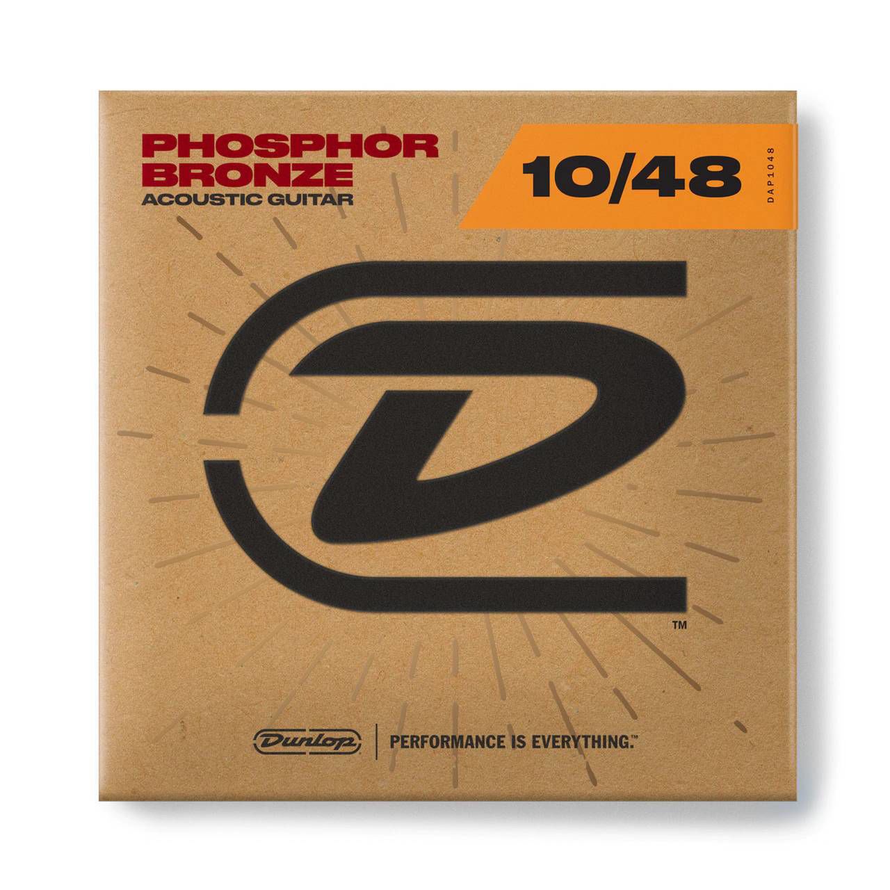 Jim Dunlop DAP10 Phosphor Bronze Acoustic Guitar Strings – Extra Light 10-48