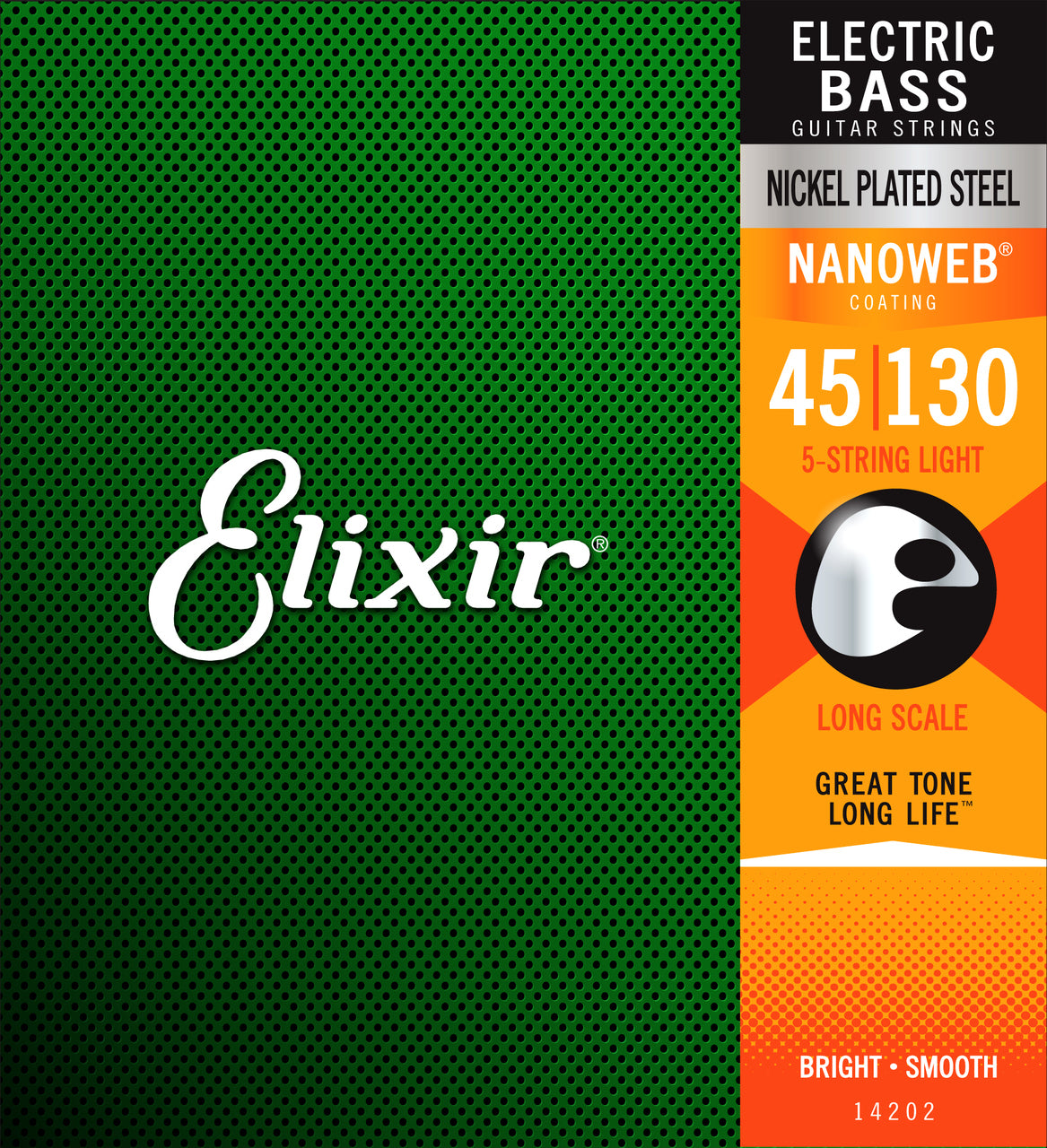 Elixir 14202 Nanoweb Bass Light 45-130 5 String
