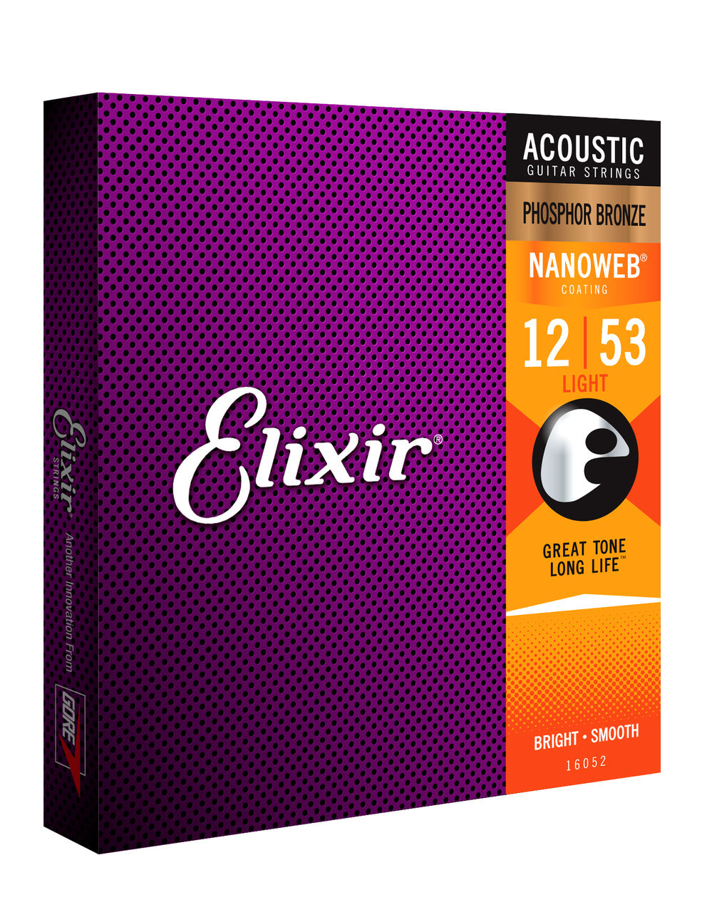 Elixir 16052 Nanoweb Phosphor Bronze Light 12-53
