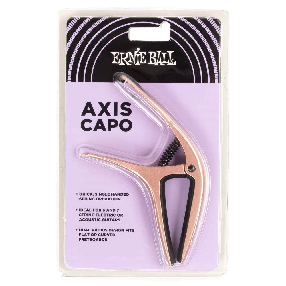 Ernie Ball 9605 Axis Capo – Rose Gold Satin
