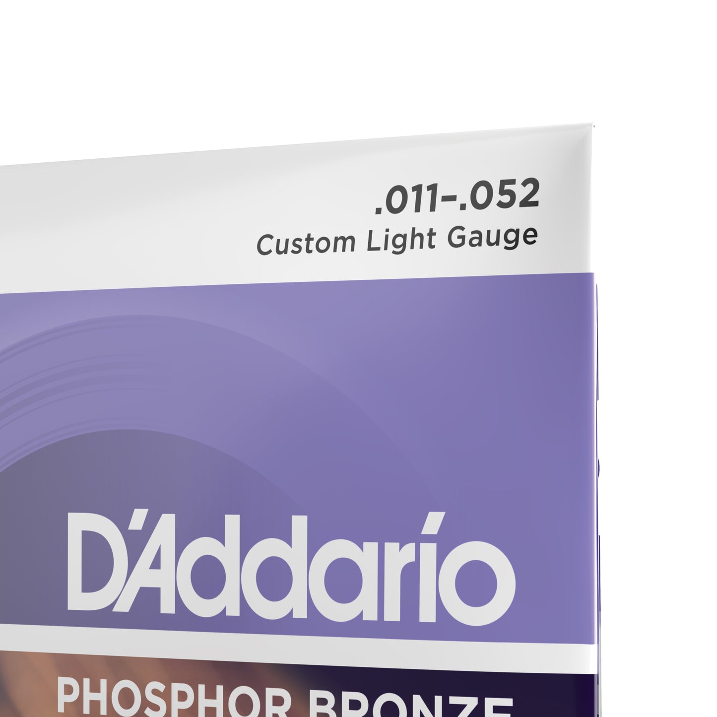 DAddario EJ26 Phosphor Bronze Acoustic Guitar Strings, Custom Light, 11-52