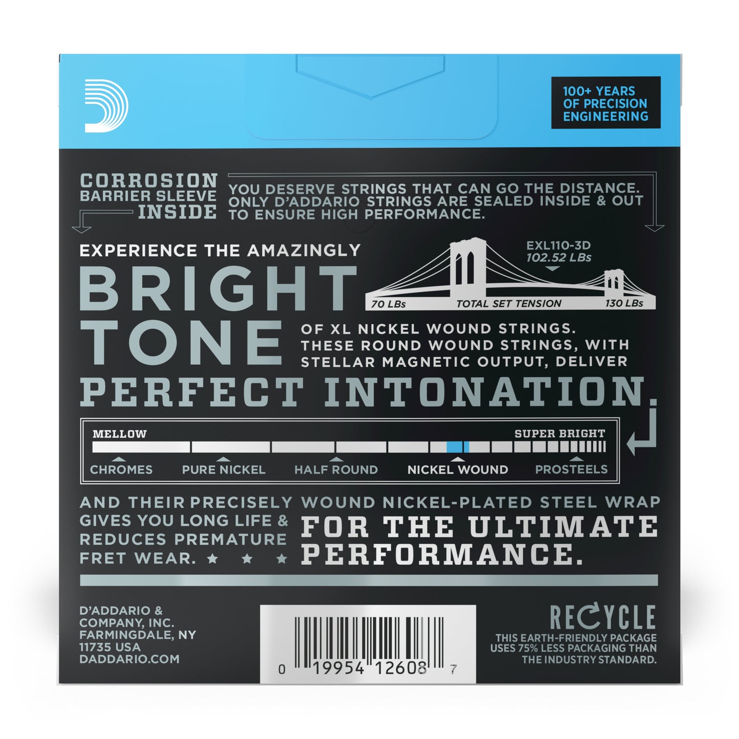 D'Addario EXL110-3D Regular Light 10-46 - 3 Sets