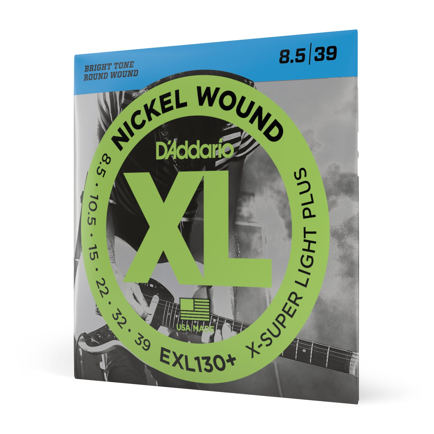 D'Addario EXL130 Nickel Wound Electric Guitar Strings - Extra Super Light (8-38)