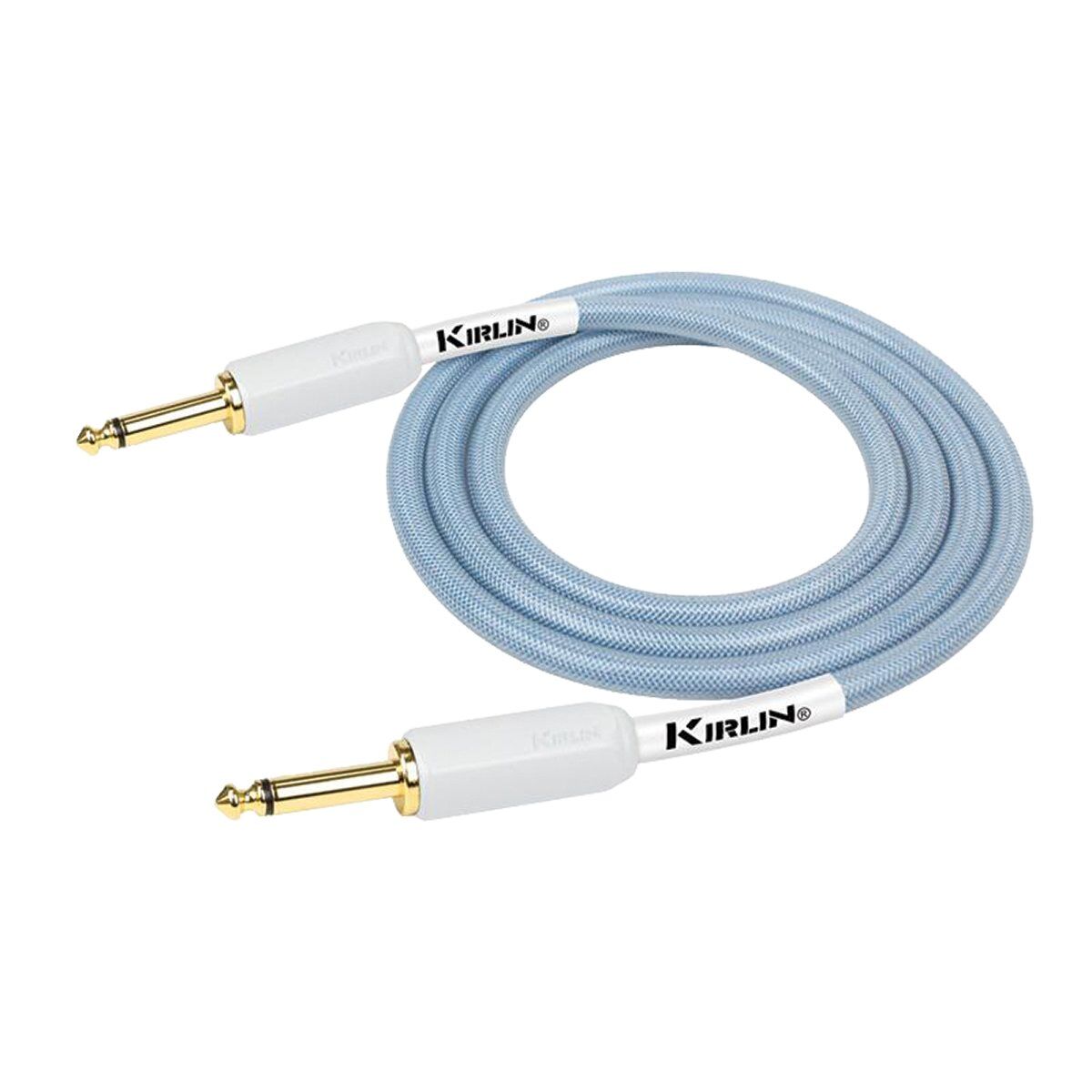Kirlin Kipw201wbl-10 Pvc Woven Guitar Cable 10ft Blue