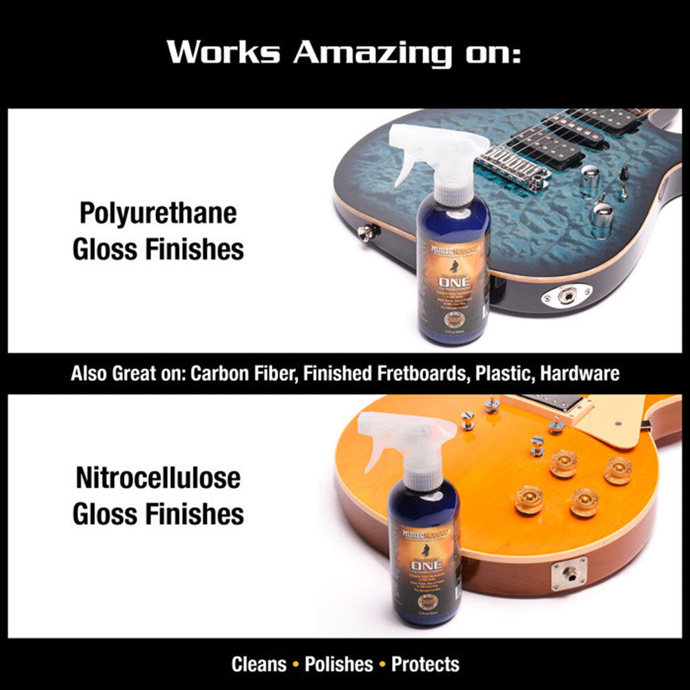 Music Nomad The Guitar One 12oz. Tech Size - All in 1 Cleaner, Polish & Wax