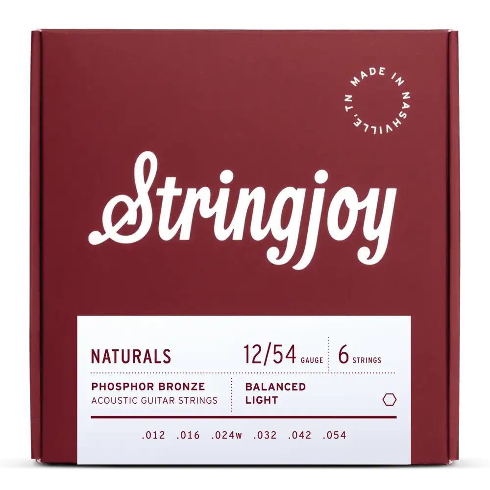 Stringjoy Naturals | Medium Gauge (13-56) Phosphor Bronze Acoustic Guitar Strings