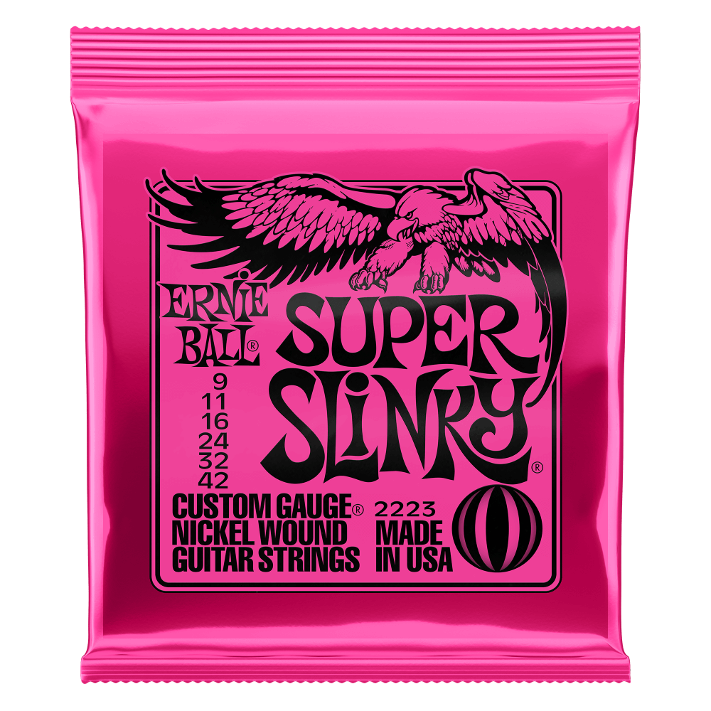 Ernie Ball Extra Slinky Nickel Wound Electric Guitar Strings - 8-38 Gauge