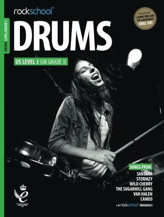 Rockschool Drums Grade 3 (2018–2024) – Book & Online Audio