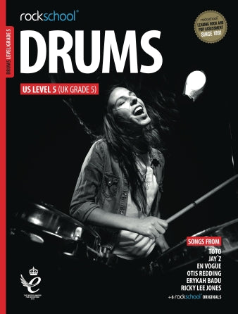 Rockschool Drums Grade 5 (2018–2024) – Book & Online Audio