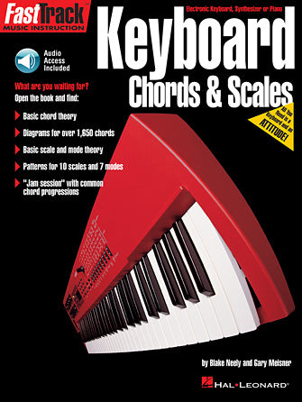 FastTrack Keyboard Method – Chords & Scales – Book & Online Audio