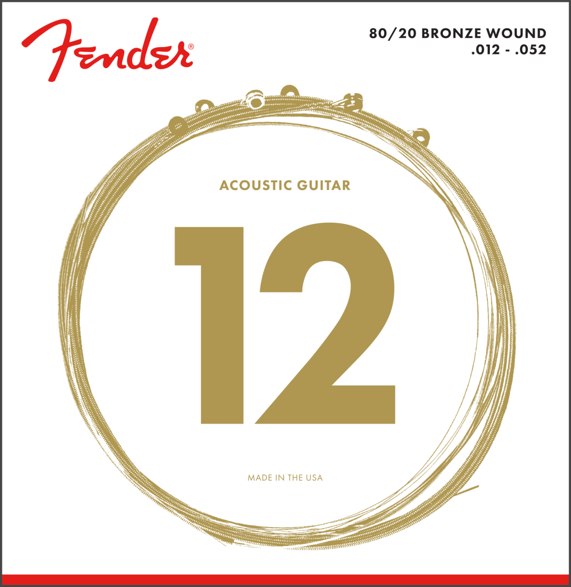 70L 80/20 Bronze Acoustic Guitar Strings - Light (12-52)