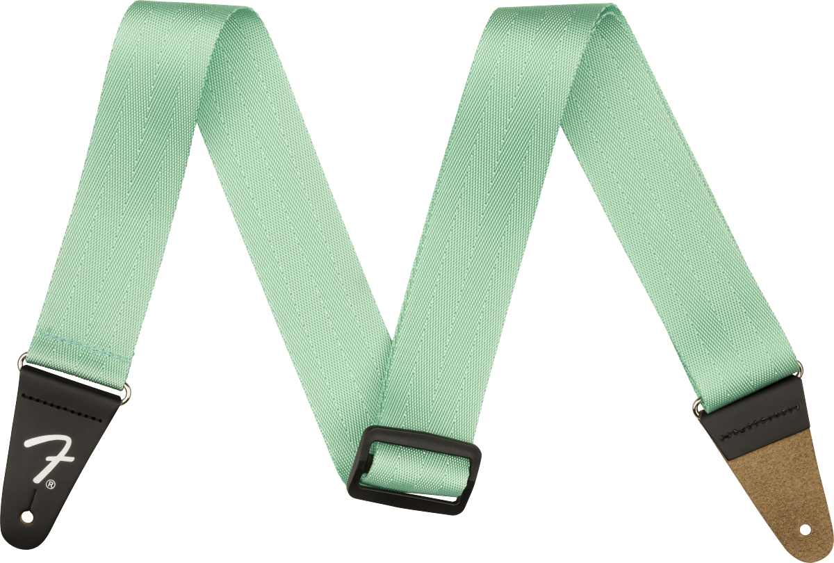 Fender 2 Inch American Professional Seat Belt Strap, Mystic Surf Green