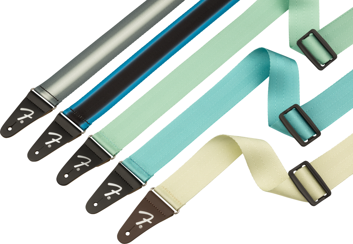 Fender 2 Inch American Professional Seat Belt Strap, Mystic Surf Green