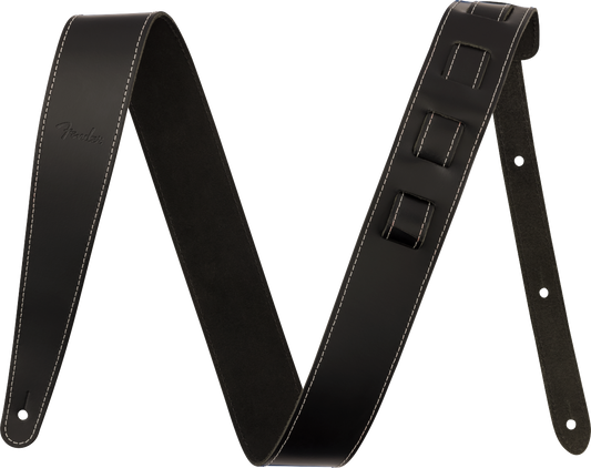 Fender 2 Inch Essentials Leather Strap Black