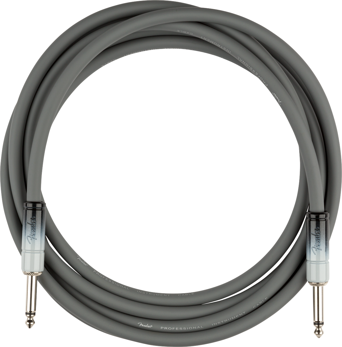 Fender Ombré Instrument Cable, Straight/Straight, 10', Silver Smoke