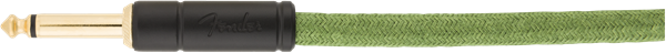 Fender Festival Instrument Cable Straight/Angle 18.6ft Pure Hemp Green