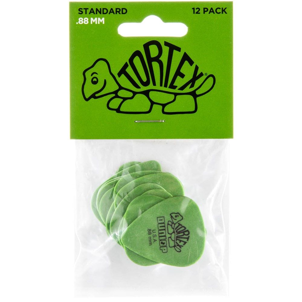 Dunlop "Tortex" Guitar Pick Players 12 Pack - 0.88