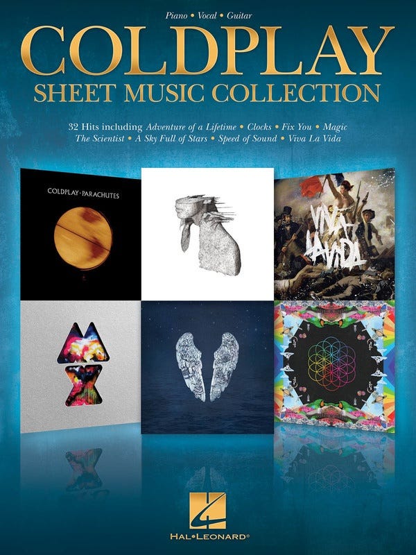 Coldplay Sheet Music Collection Pvg