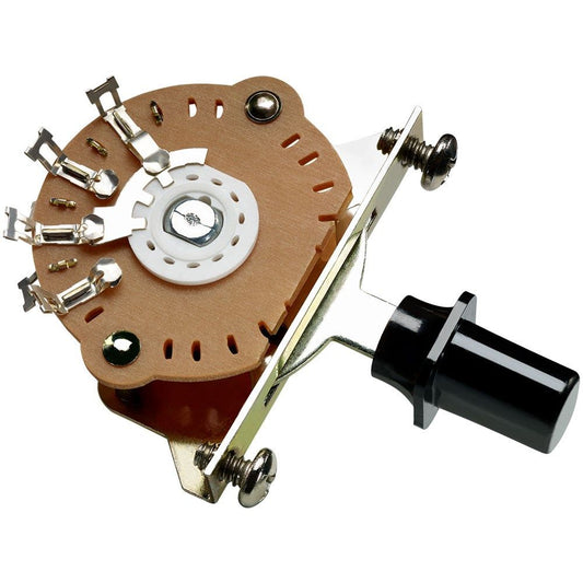 Switch 3 Way Slide White Knob