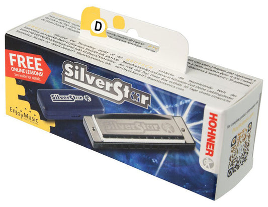 Hohner Enthusiast Series Silverstar Harmonica in the Key of D