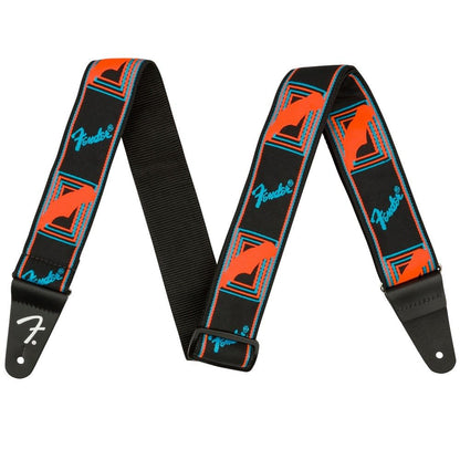 Neon Monogrammed Strap (Blue/Orange)