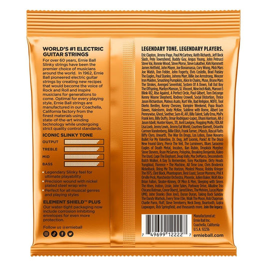 Ernie Ball 'Electric Gtr Str Set 09/46 Hybr Slinky Orange