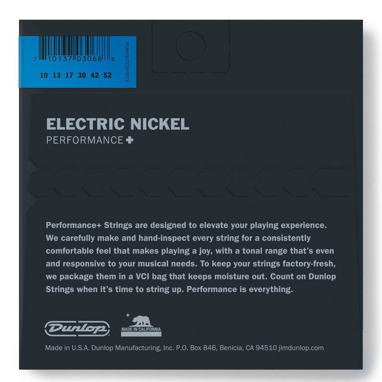 Dunlop Nickel Wound Electric Guitar Strings 10-52 Gauge