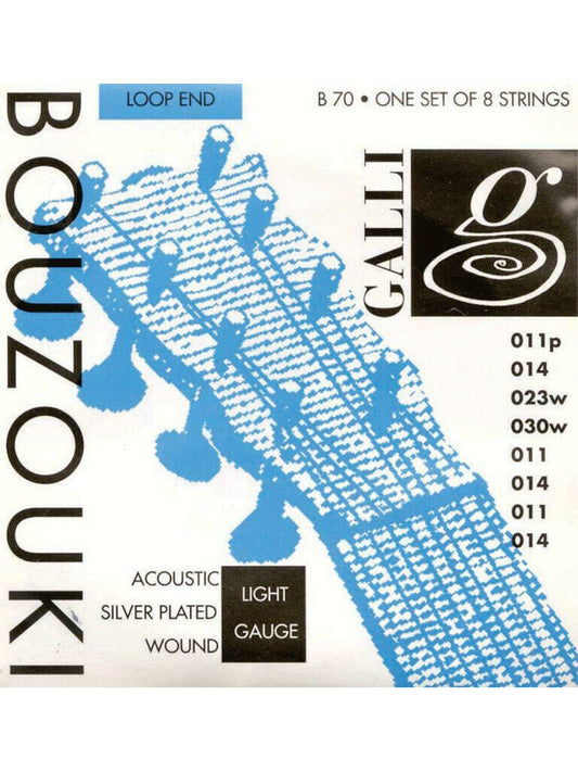 Galli Bouzouki Strings Silver Plated Loop