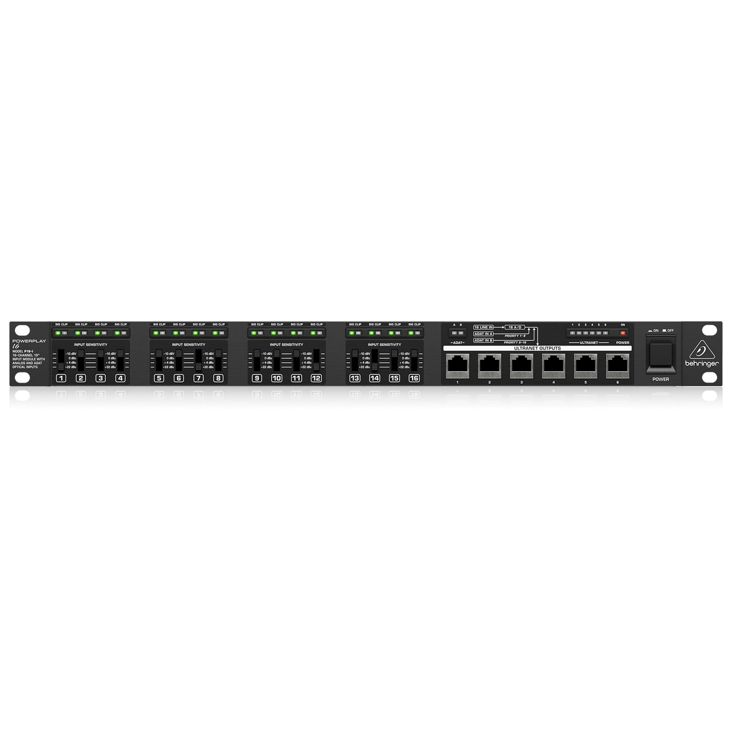 Behringer Powerplay P16-I – 16-Channel Input Module with Analog & ADAT Inputs