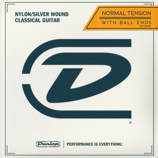 Dunlop DCV100B Clear Nylon Classical Guitar Strings - Normal Tension - Ball End