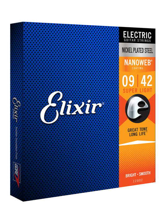 Elixir 12002 Nanoweb Electric Super Light 9-42