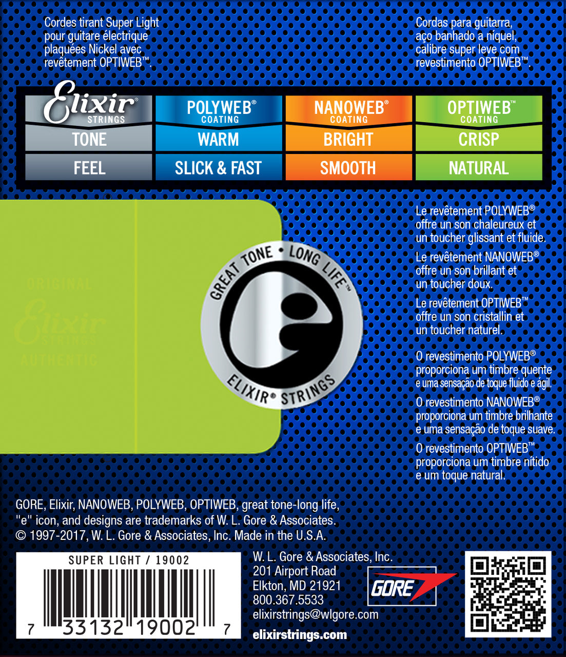 Elixir 19002 Optiweb Electric 9-42 Super Light