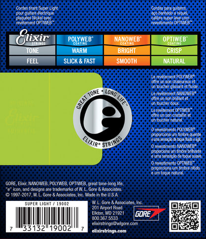 Elixir 19002 Optiweb Electric 9-42 Super Light