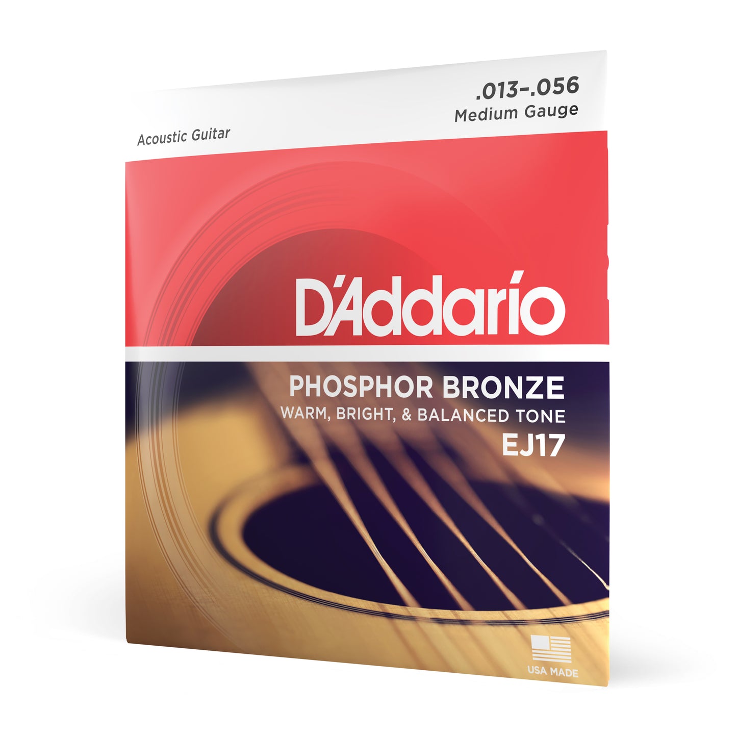 D'Addario Medium Acoustic Steel String Set 13-56 (EJ17)