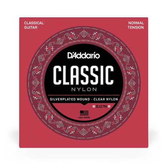 DAddario EJ27N Student Nylon Classical Guitar Strings, Normal Tension