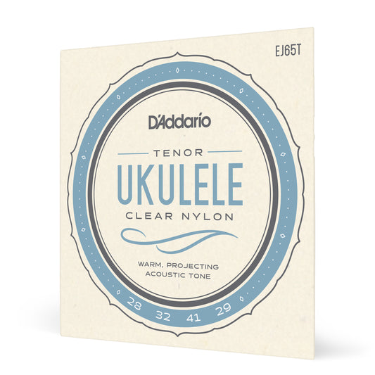 D'Addario EJ65T Set Tenor Ukulele Clear Nylon