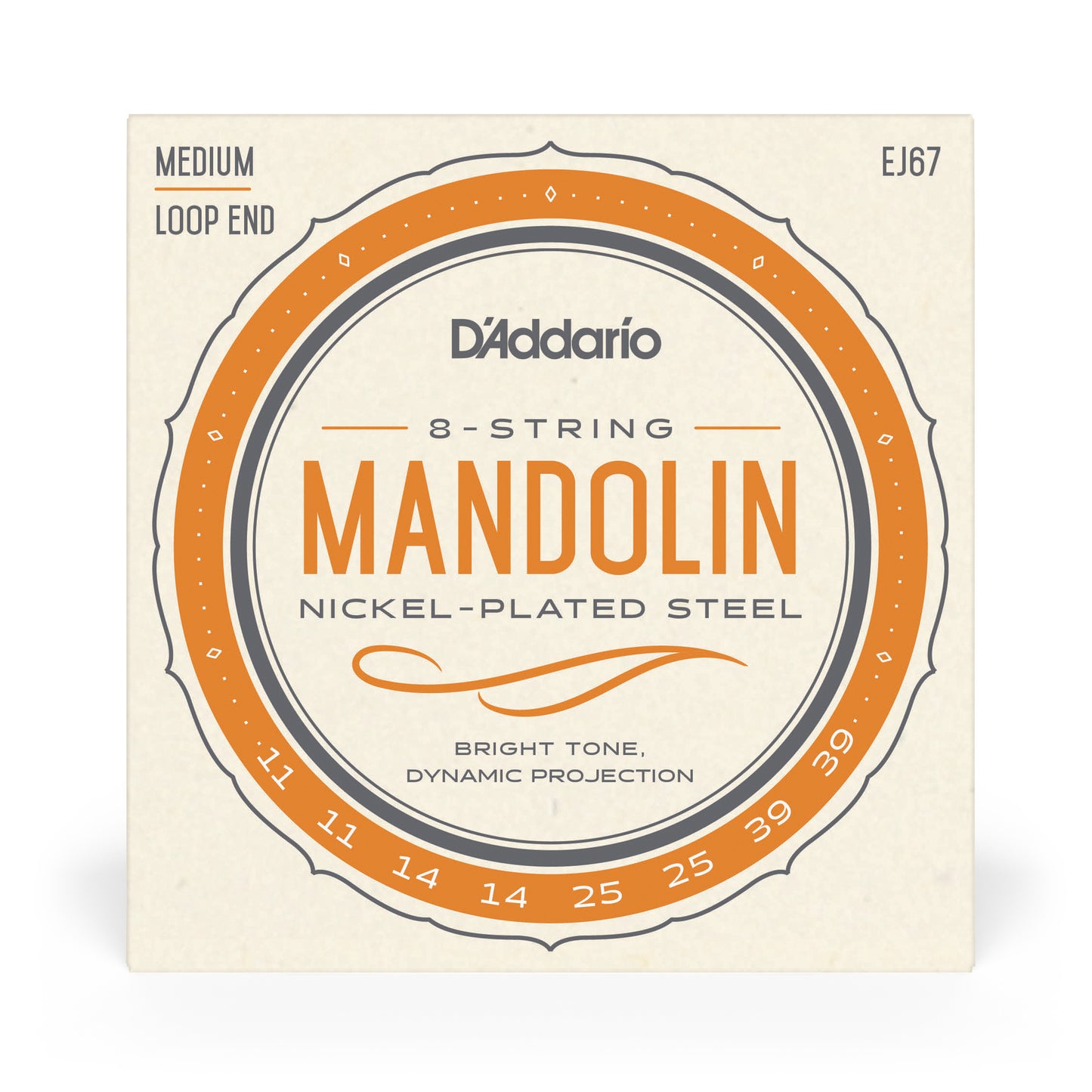 DAddario EJ67 Nickel Mandolin, 11-39