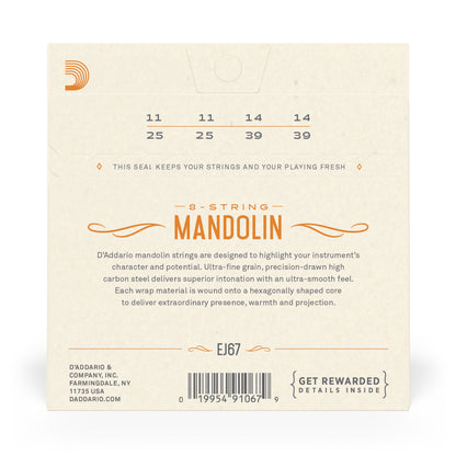 DAddario EJ67 Nickel Mandolin, 11-39