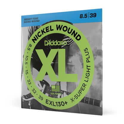 D'Addario EXL130 Nickel Wound Electric Guitar Strings - Extra Super Light (8-38)