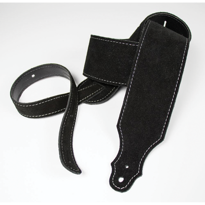 Franklin 2.5 Inch Black Purist Suede Strap with Buck Backing