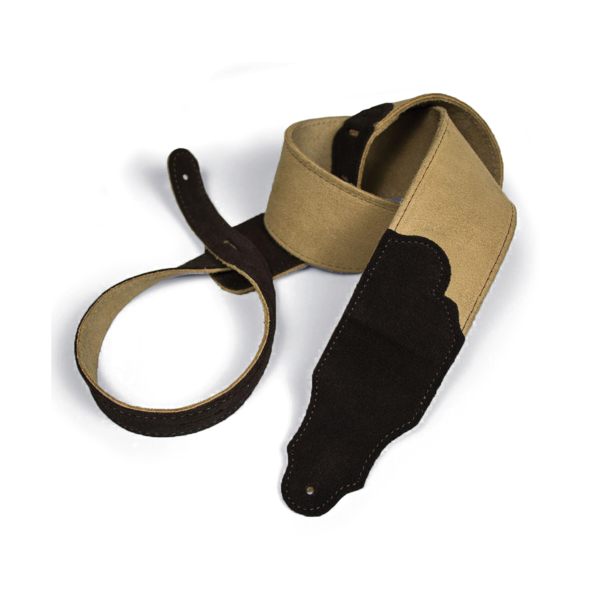 Franklin Original 2.5 Inch Honey Suede with Chocolate Stitching