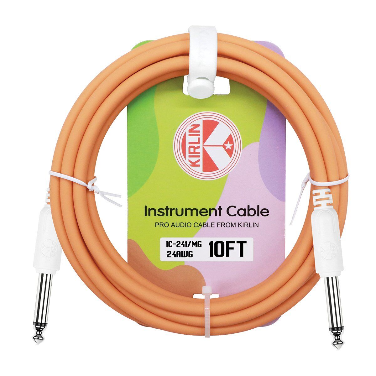 Kirlin 10ft Entry IC Mango Orange Instrument Cable