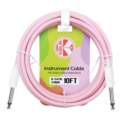 Kirlin 10ft Entry IC Rose Pink  Instrument Cable  # IC 241/RS 10FT