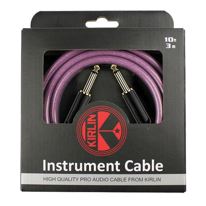 Kirlin Kipw201bpu-10 Pvc Woven Guitar Cable 10ft Purple