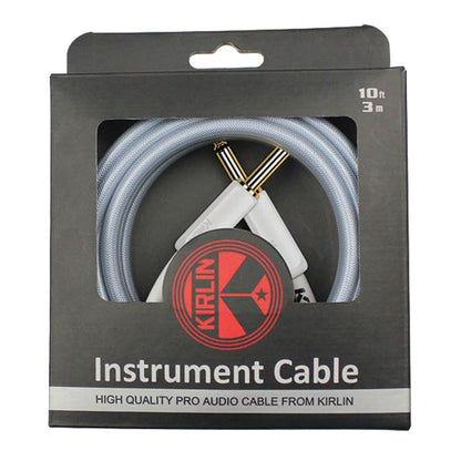 Kirlin Kipw201wbl-10 Pvc Woven Guitar Cable 10ft Blue