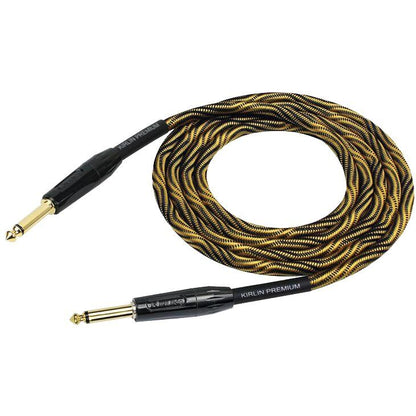 Kirlin Iwb201wb 10ft Premium Plus Wave Yellow Guitar Cable