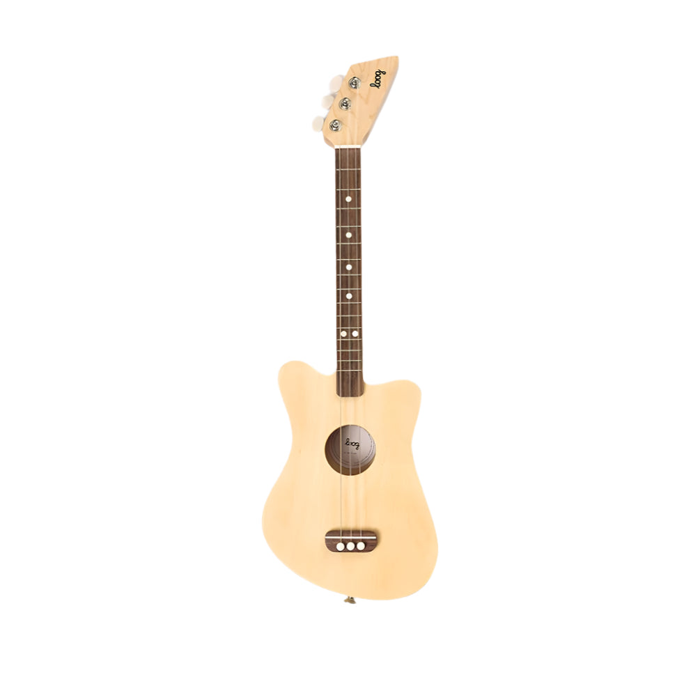 Loog Mini Natural 3-String Acoustic Guitar – Ages 3+