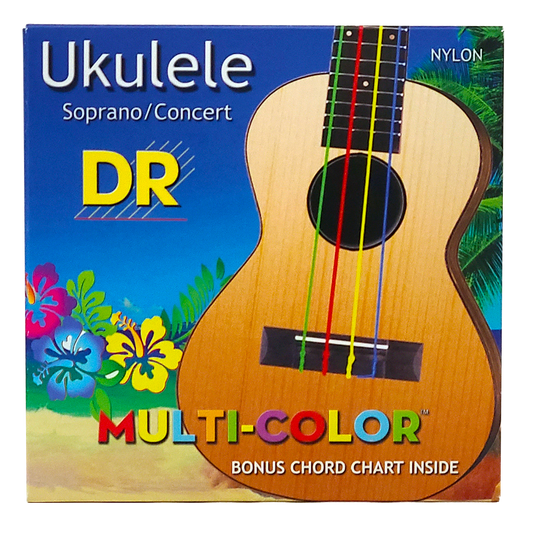 DR Multi-Color Nylon UMCSC Soprano/Concert Ukulele Strings