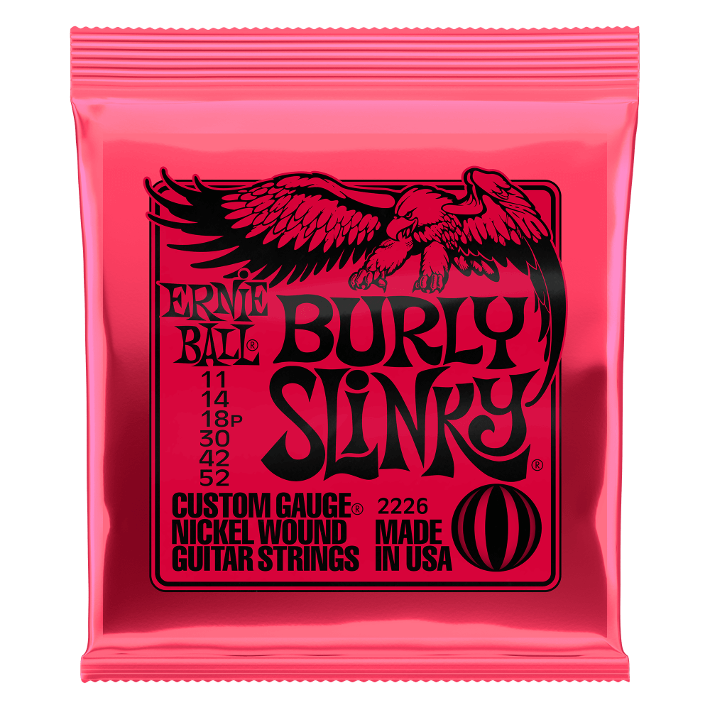 Ernie Ball Burly Slinky Nickelwound Electric Guitar Strings 11 - 52 Gauge