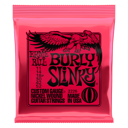 Ernie Ball Burly Slinky Nickelwound Electric Guitar Strings 11 - 52 Gauge
